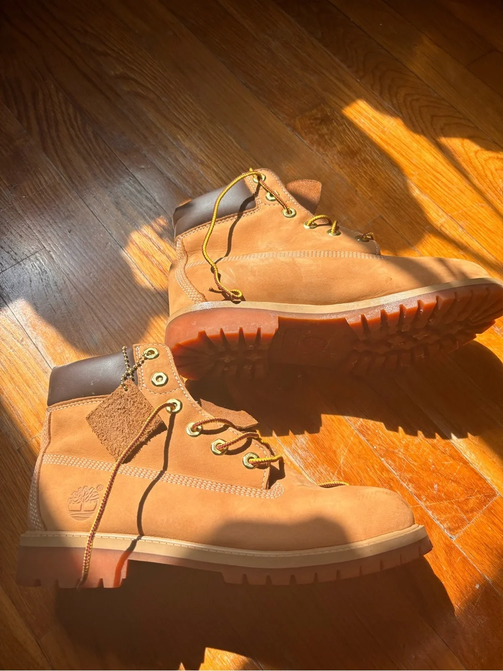 Timberland Brown Leather Lace-Up Work Boots